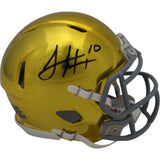 Sam Hartman Autographed/Signed Notre Dame Fighting Irish Mini Helmet FAN 46959