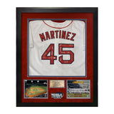 2004 Boston Red Sox Team Signed Autographed Jersey Framed to 32x40 NEP