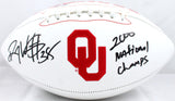 Roy Williams Autographed Oklahoma Sooners Logo Football w/Ntl. Champs-BAW Holo