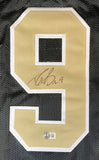 Drew Brees New Orleans Signed Black Football Jersey BAS