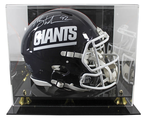 Giants Michael Strahan Signed 1981-99 TB F/S Speed Proline Helmet W/ Case BAS W