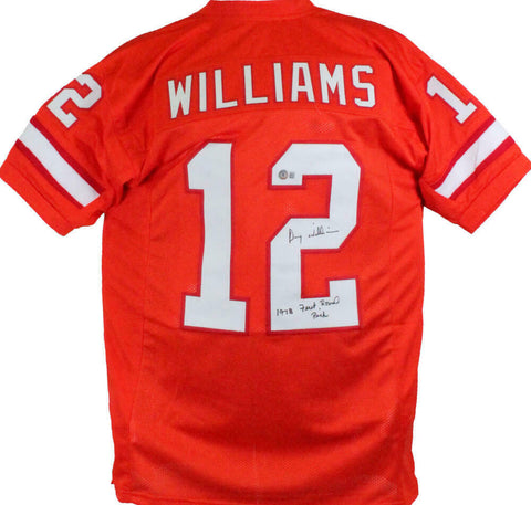 Doug Williams Autographed Orange Pro Style Jersey w/Insc.-Beckett W Hologram *Bl