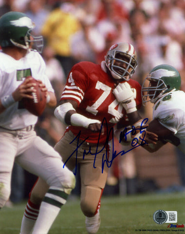 Fred Dean Autographed San Francisco 49ers 8x10 Photo Beckett 45665