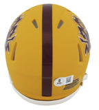 Arizona State Cameron Skattebo Signed Sparky Speed Mini Helmet BAS Witnessed