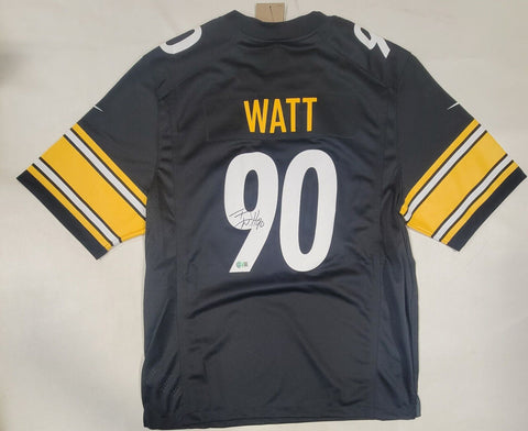 TJ WATT SIGNED PITTSBURGH STEELERS NIKE SCREENPRINT XL JERSEY BECKETT QR