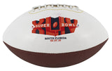 Super Bowl XLIV White Panel Logo Football Un-signed