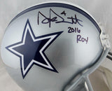 Dak Prescott Autographed Dallas Cowboys F/S Helmet w/ ROY- JSA W/ Holo Auth *Bla