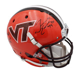 Terrell and Tremaine Edmunds Signed VA Tech Hokies Schutt Full Size Helmet