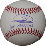 Jasson Dominguez Autographed New York Yankees OML Baseball The Martian FAN 46796