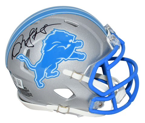 DAVID MONTGOMERY AUTOGRAPHED DETROIT LIONS 2024 SPEED MINI HELMET BECKETT