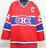 Chris Chelios Signed Canadiens Jersey (Beckett) 40th overall pick 1981 NHL Draft