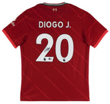 Liverpool FC Diogo Jota Authentic Signed Red Nike Jersey Autographed BAS