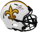 DREW BREES AUTOGRAPHED SAINTS LUNAR ECLIPSE FULL SIZE HELMET BECKETT 202060