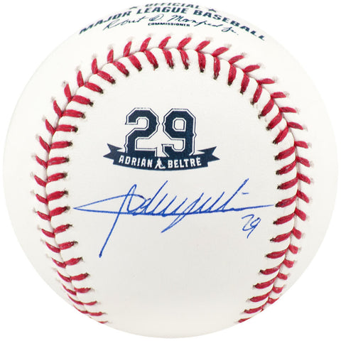 Adrian Beltre Signed Rawlings Retirement Logo MLB Baseball - (JSA)