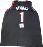 Anfernee Simons Signed Jersey PSA/DNA Portland Trail Blazers Autographed