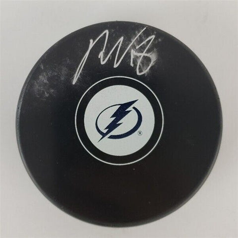 Ondrej Palat Signed Tampa Bay Lightning Hockey Puck (JSACOA) 2xStanley Cup Champ