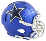 Cowboys CeeDee Lamb Authentic Signed Flash Full Size Speed Rep Helmet FAN COA