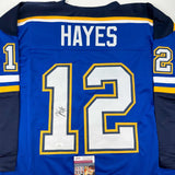 Autographed/Signed Kevin Hayes St. Louis Blue Hockey Jersey JSA COA