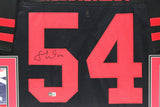 FRED WARNER (49ers black SKYLINE) Signed Autographed Framed Jersey Beckett