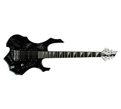 Creed Signed Black Electric Guitar