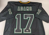 Davante Adams Signed Green Bay Packers Blackout Jersey (Beckett Holo) All Pro WR