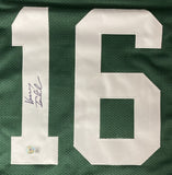 Vinny Testaverde New York Signed Green Football Jersey BAS ITP