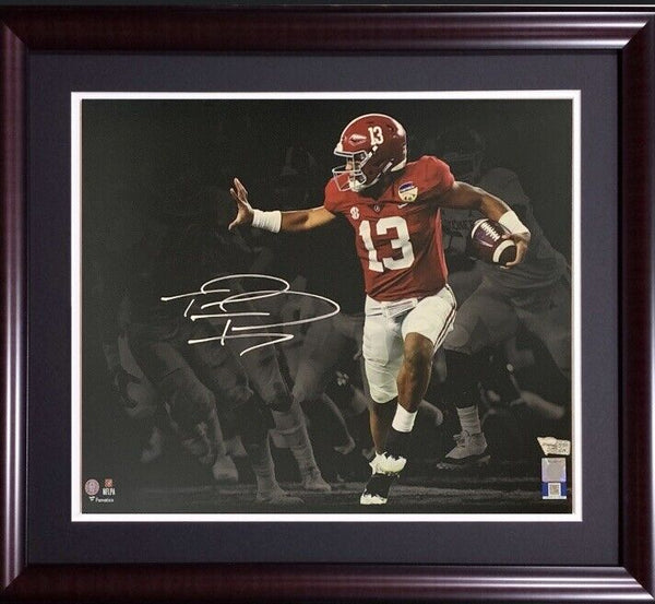 Tua Tagovailoa Signed 11x14 photo framed Alabama Dolphins Auto Fanatics COA