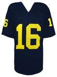 Denard Robinson Signed Navy Custom College Football Jersey w/BigTen MVP (SS COA)