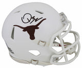 Texas Quinn Ewers Authentic Signed Speed Mini Helmet w/ Case BAS Witnessed