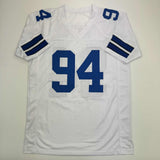 Autographed/Signed Demarcus Ware Dallas White Football Jersey Beckett BAS COA