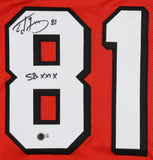 Ed McCaffrey Signed San Francisco 49ers Jersey Inscribd SB XXIX CHAMPS (Beckett)