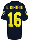 Denard Robinson Signed Navy Custom College Football Jersey w/BigTen MVP (SS COA)