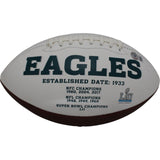 AJ Brown Autographed Philadelphia Eagles Logo Football Beckett 44973