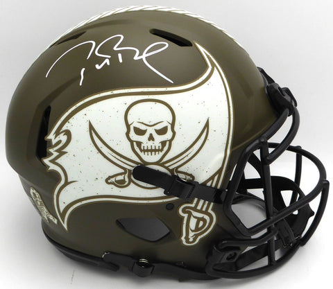 Tom Brady Autographed Salute To Service Full Size Authentic Helmet Fanatics