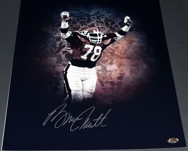 BRUCE SMITH SIGNED AUTOGRAPHED VIRGINIA TECH HOKIES 16x20 PHOTO COA