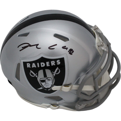 Maxx Crosby Signed Las Vegas Raiders Mini Helmet FAN 44662