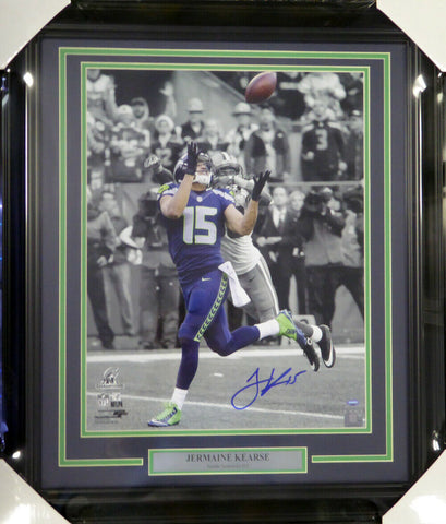 JERMAINE KEARSE AUTOGRAPHED SIGNED FRAMED 16X20 PHOTO SEAHAWKS NFC MCS 107772