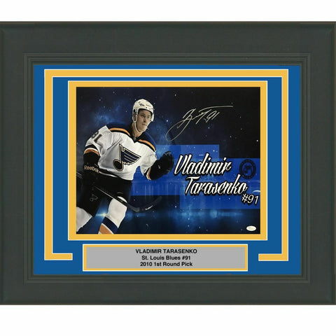 FRAMED Autographed/Signed VLADIMIR TARASENKO St. Louis Blues 16x20 Photo JSA COA