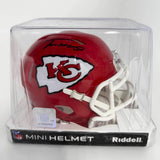 Autographed/Signed Trent McDuffie Kansas City Chiefs Red Mini Helmet BAS COA