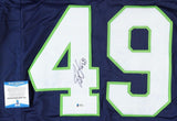 Shaquem Griffin Signed Seattle Seahawks Jersey (Beckett COA) Ex-UCF Knights L.B.