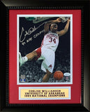 Corliss Williamson Autographed Arkansas 1994 Signed Framed 11x14 Photo JSA COA