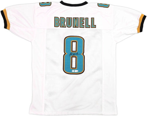 JACKSONVILLE JAGUARS MARK BRUNELL AUTOGRAPHED WHITE JERSEY BECKETT BAS QR 234541