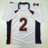 Autographed/Signed Patrick Surtain II Denver White Football Jersey JSA COA Auto