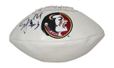 EJ Manuel Autographed Florida State Seminoles Logo Football Beckett BAS 33652