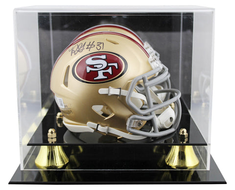 49ers Renardo Green Authentic Signed Speed Mini Helmet W/ Case BAS Witnessed