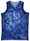 Warriors Stephen Curry Signed Blue Creators in The Paint Nike Jersey BAS Witness