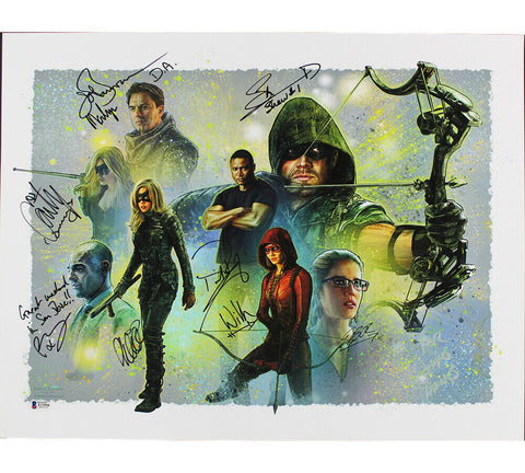 Multi-Signed Arrow Unframed Artist Jason Palmer Poster