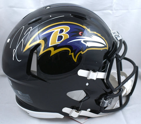 Ray Lewis Autographed Ravens F/S Speed Authentic Helmet - Beckett W Hologram