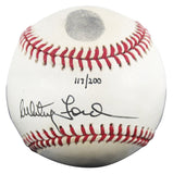 Yankees Whitey Ford Signed Thumbprint Baseball LE #'d/200 w/ Display Case BAS