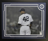 Mariano Rivera Autographed New York Yankees Framed 16x20 Photo JSA 38843